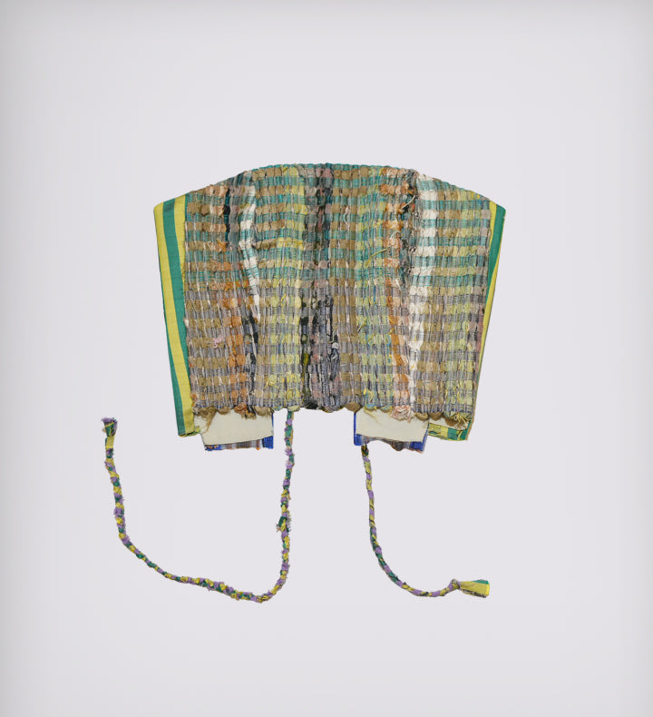 Patched Silk Corset Top