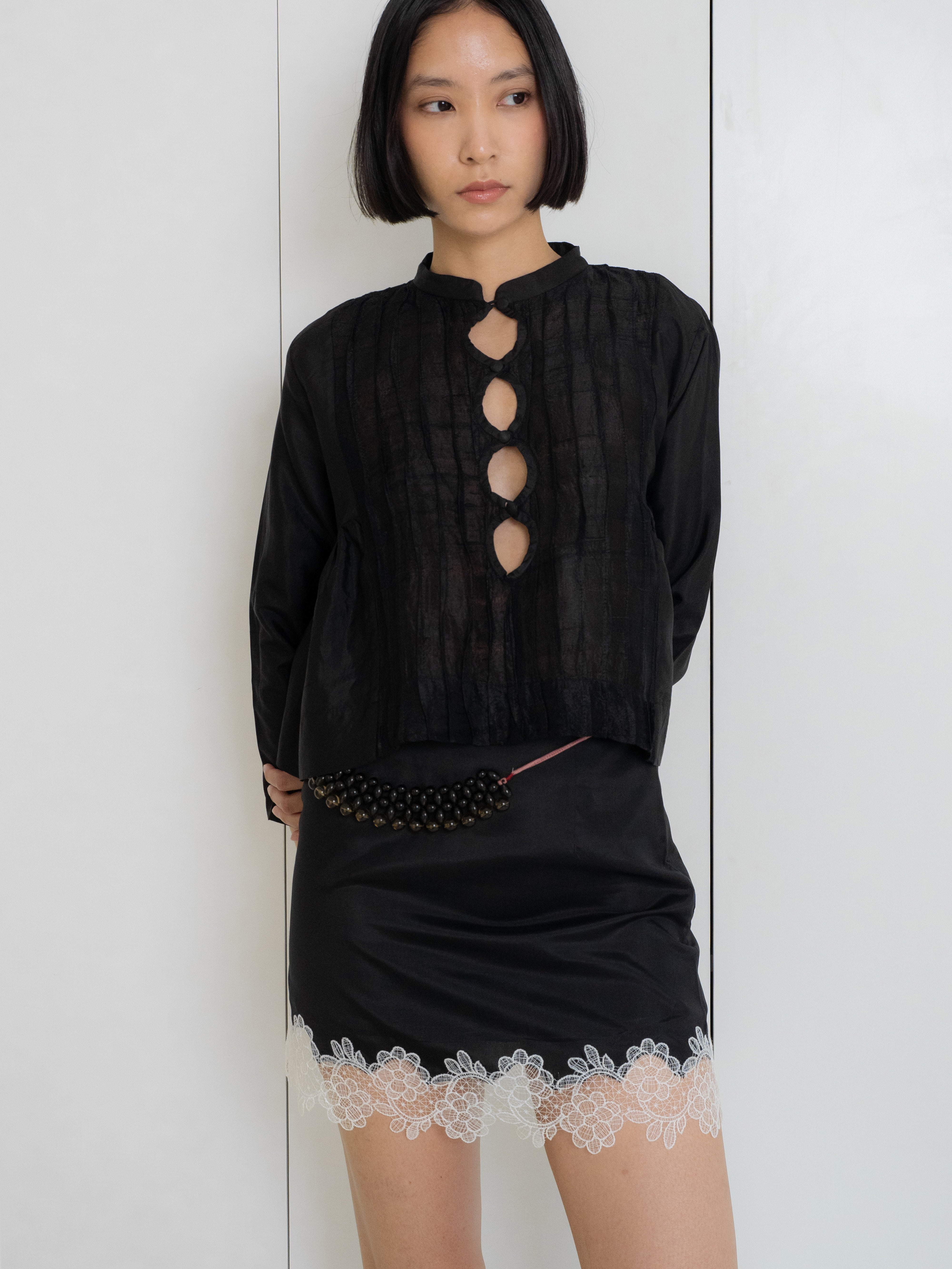 Mini Silk Skirt