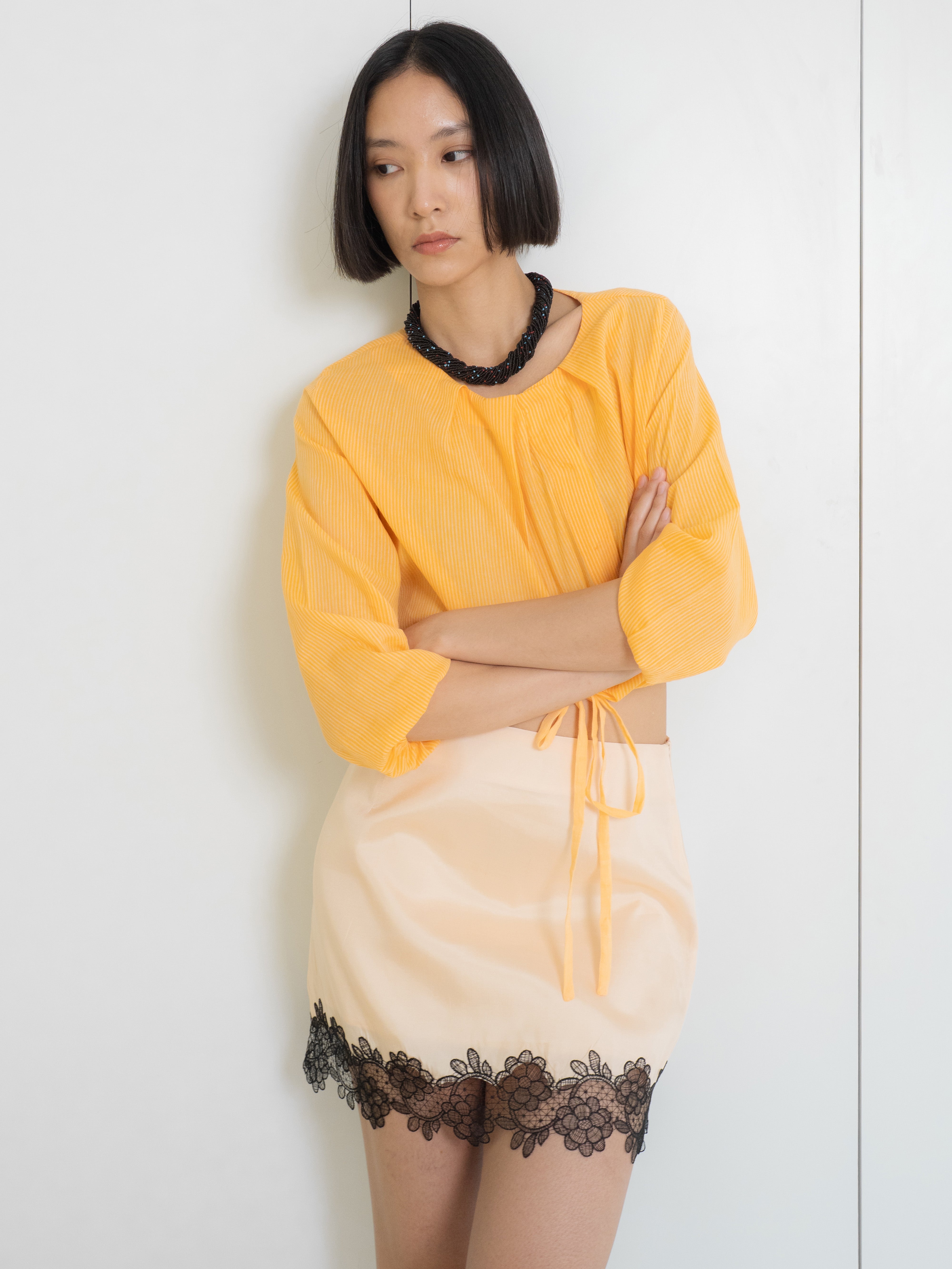 Mini Silk Skirt