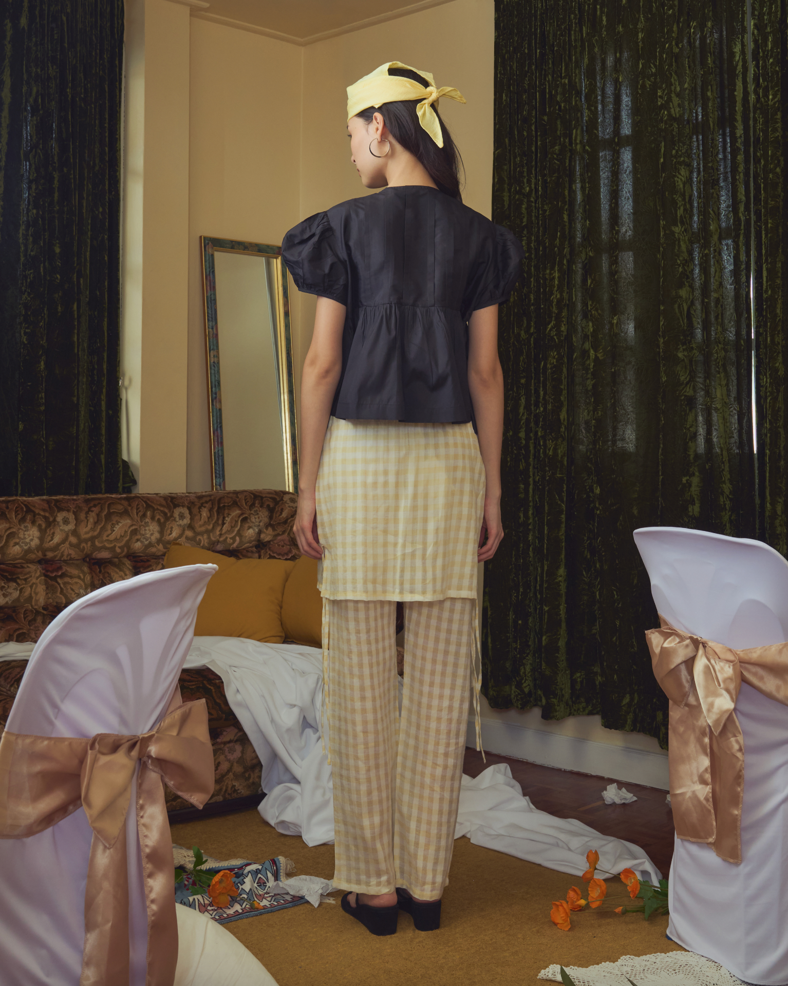 Aoi Puff Silk Top
