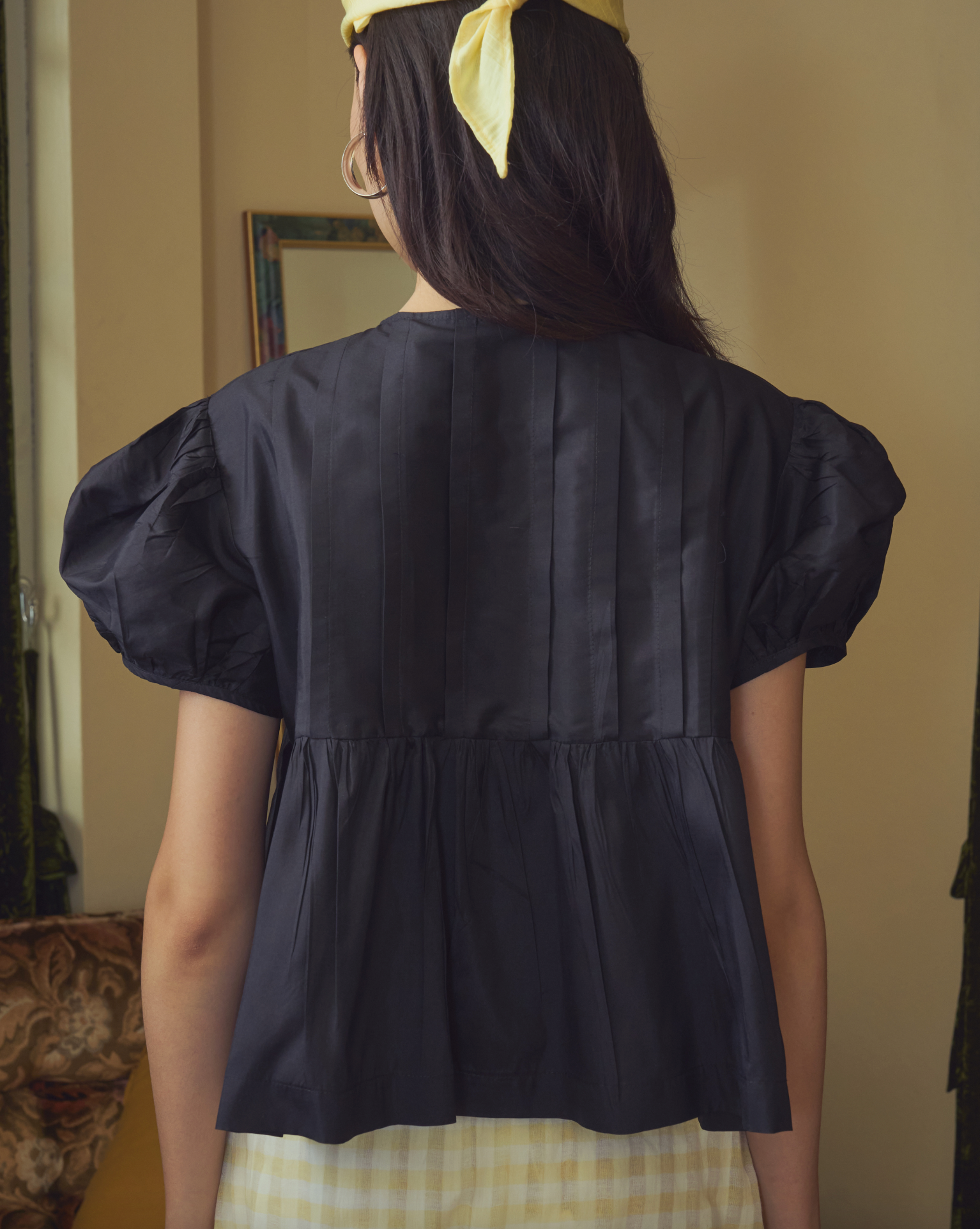 Aoi Puff Silk Top