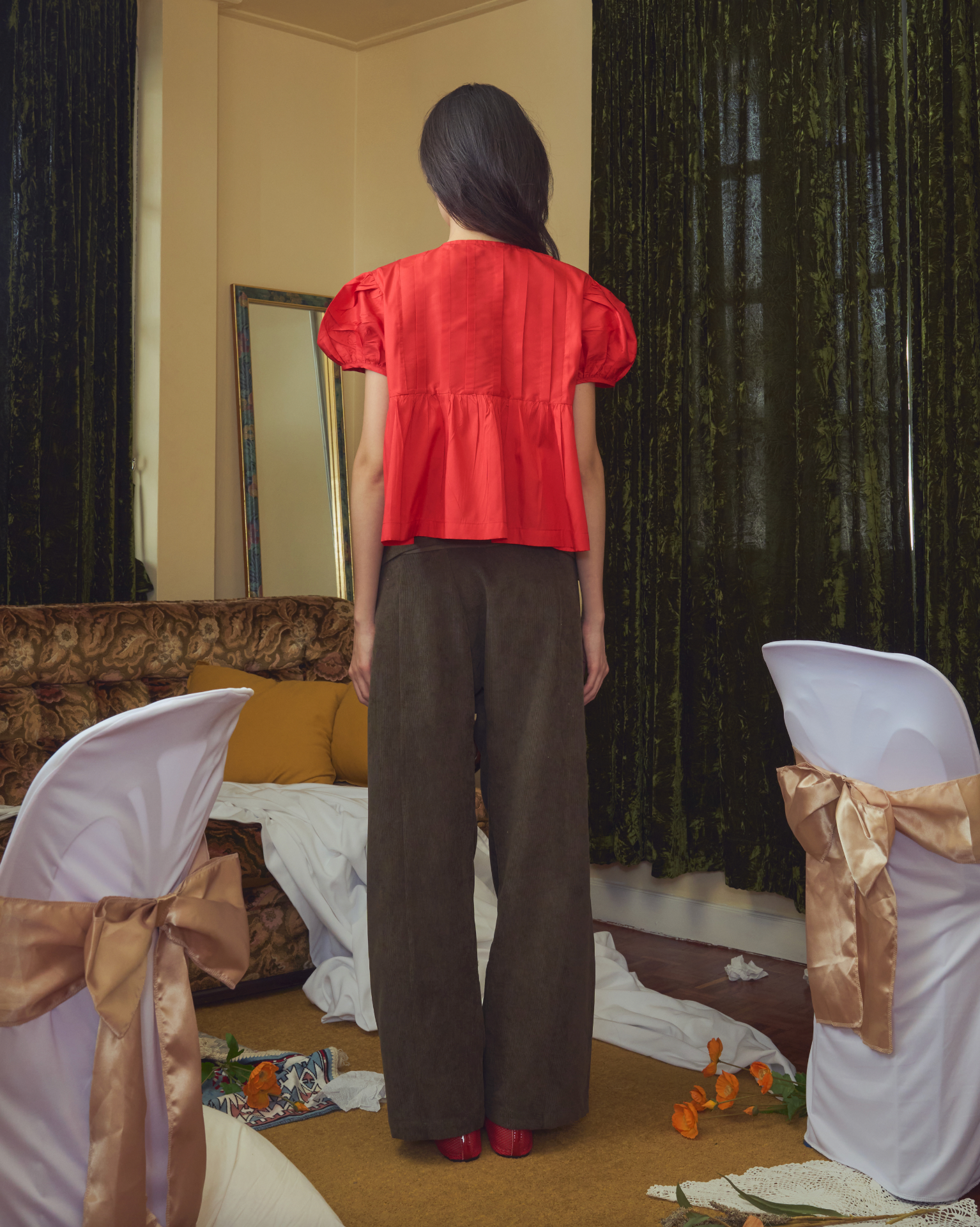 Aoi Puff Silk Top